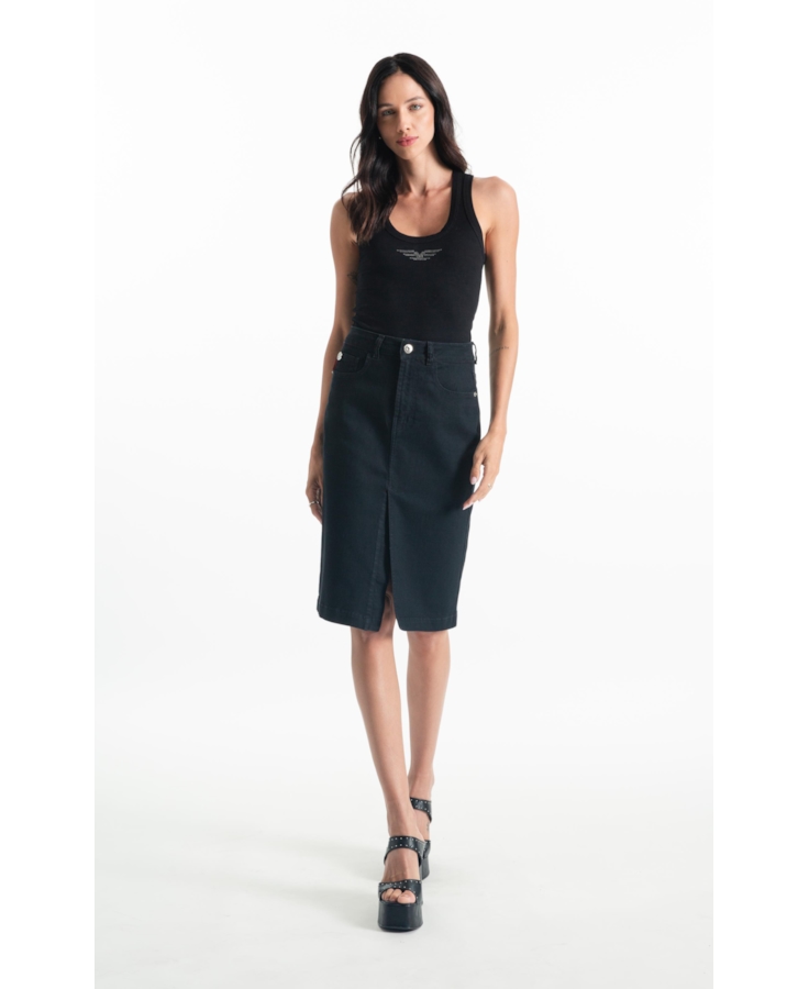Saia First Black (Midi) 5 Pockets Lav. 35 Amaciado