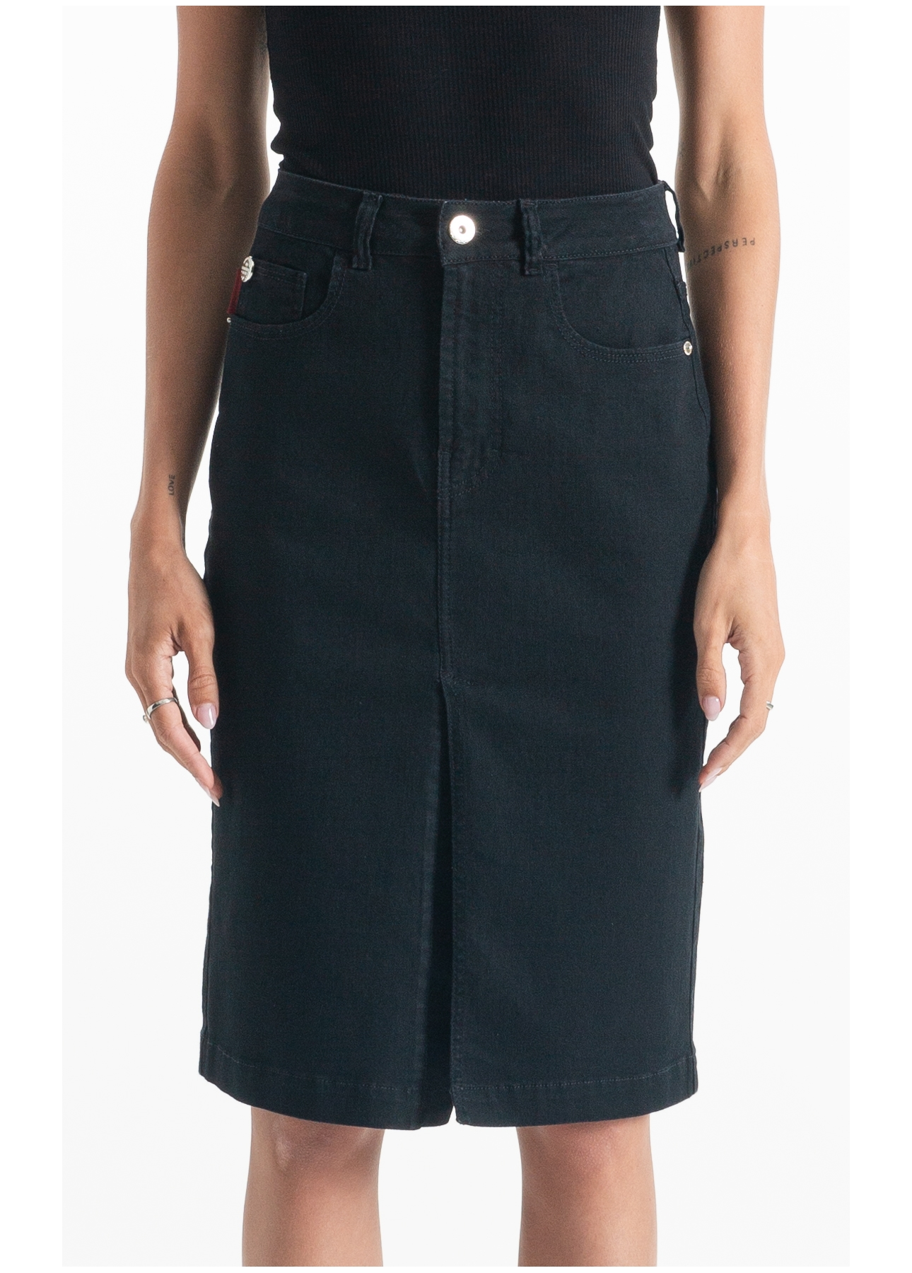 Saia First Black (Midi) 5 Pockets Lav. 35 Amaciado