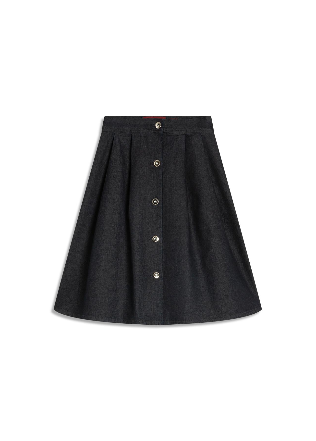 Saia First Blue Midi Botoes Amaciado