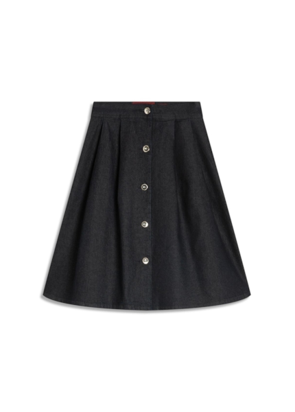 Saia First Blue Midi Botoes Amaciado