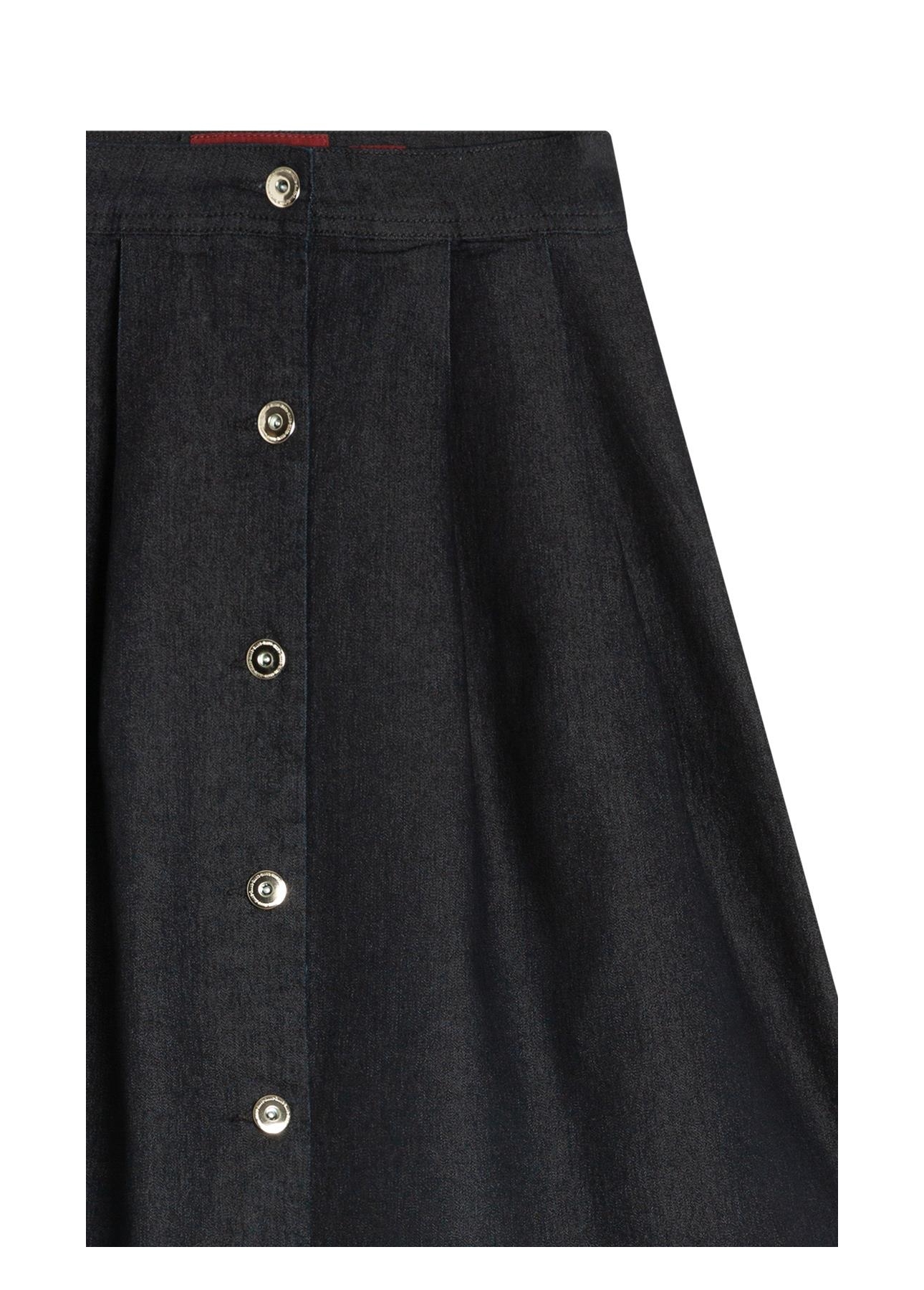 Saia First Blue Midi Botoes Amaciado