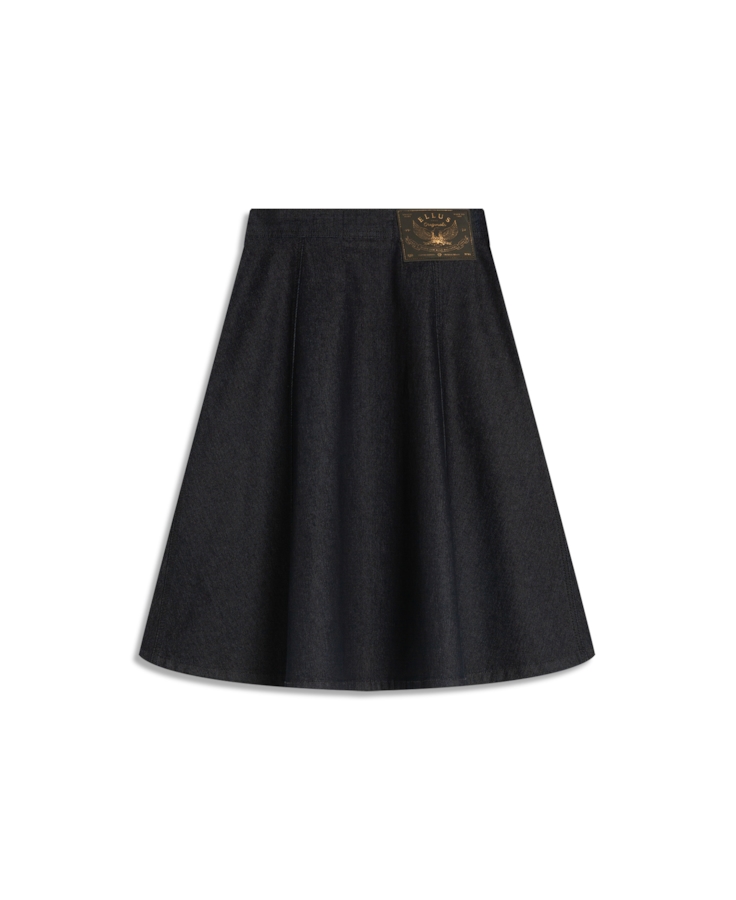 Saia First Blue Midi Botoes Amaciado