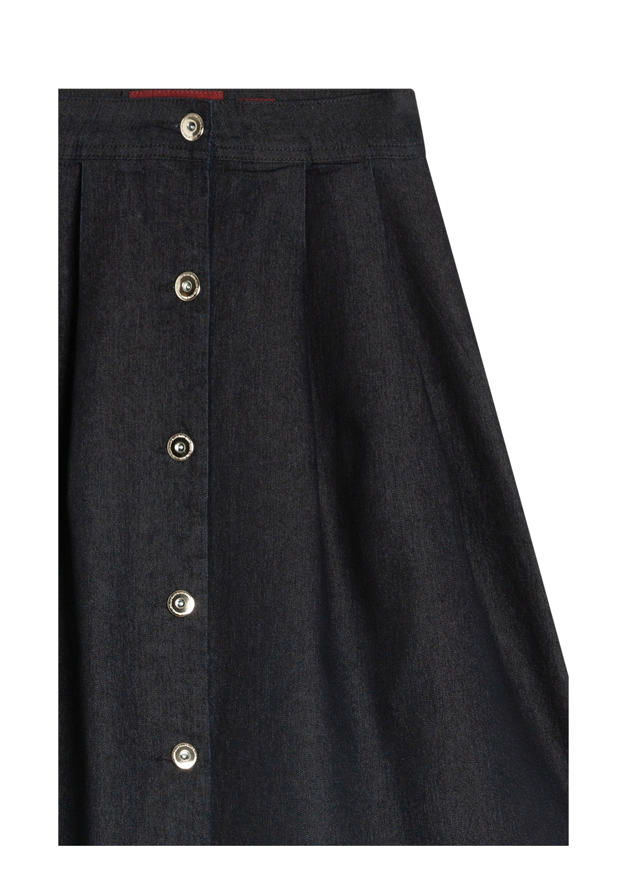 Saia First Blue Midi Botoes Amaciado