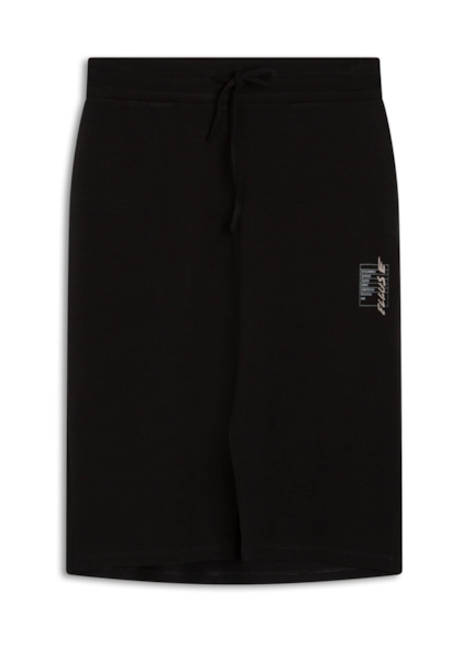Saia Fleece Jersey Ellus Label Mid Preto