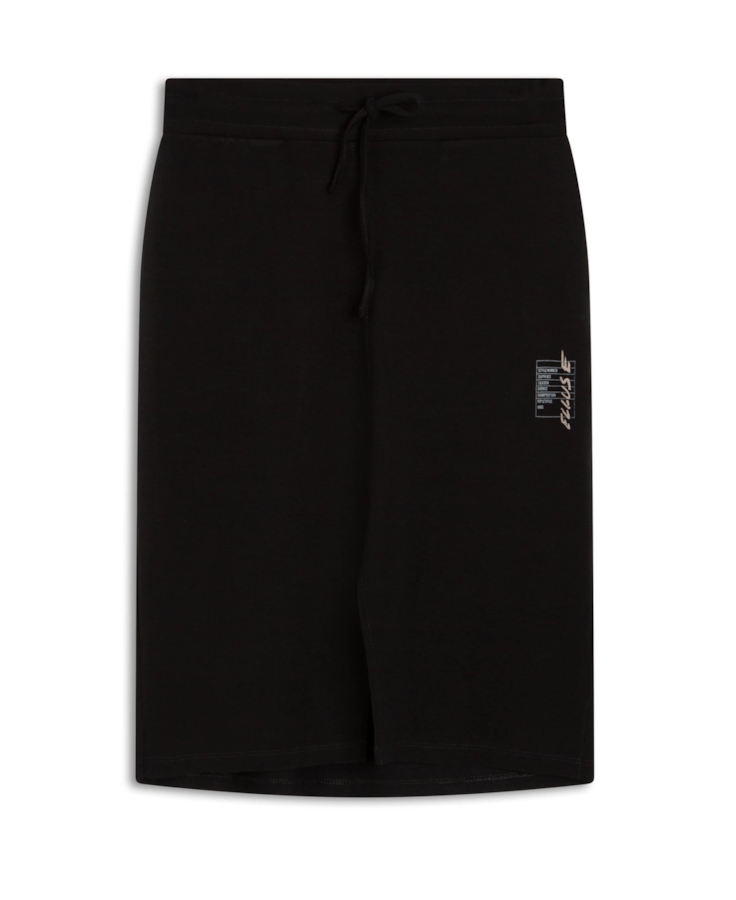 Saia Fleece Jersey Ellus Label Mid Preto