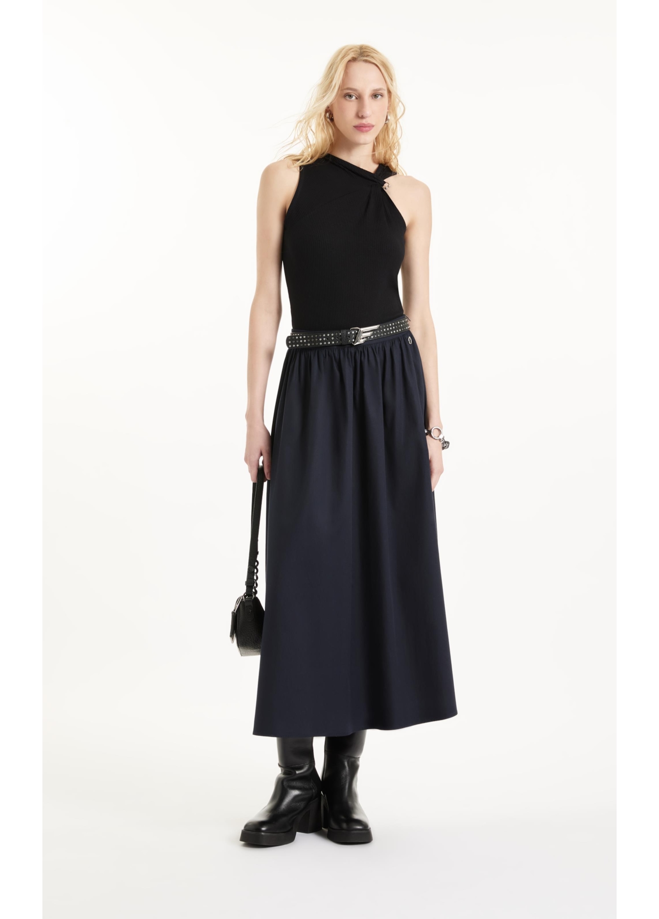 Saia Galles Midi Dark Navy