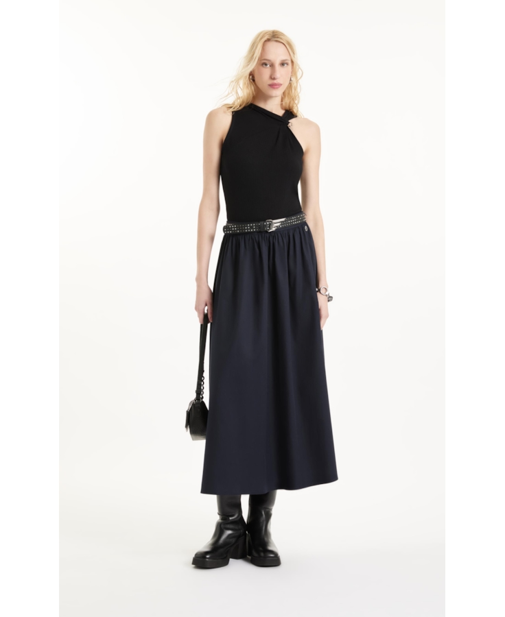 Saia Galles Midi Dark Navy