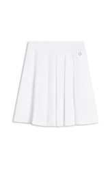 Saia Galles Pleats Midi Branco