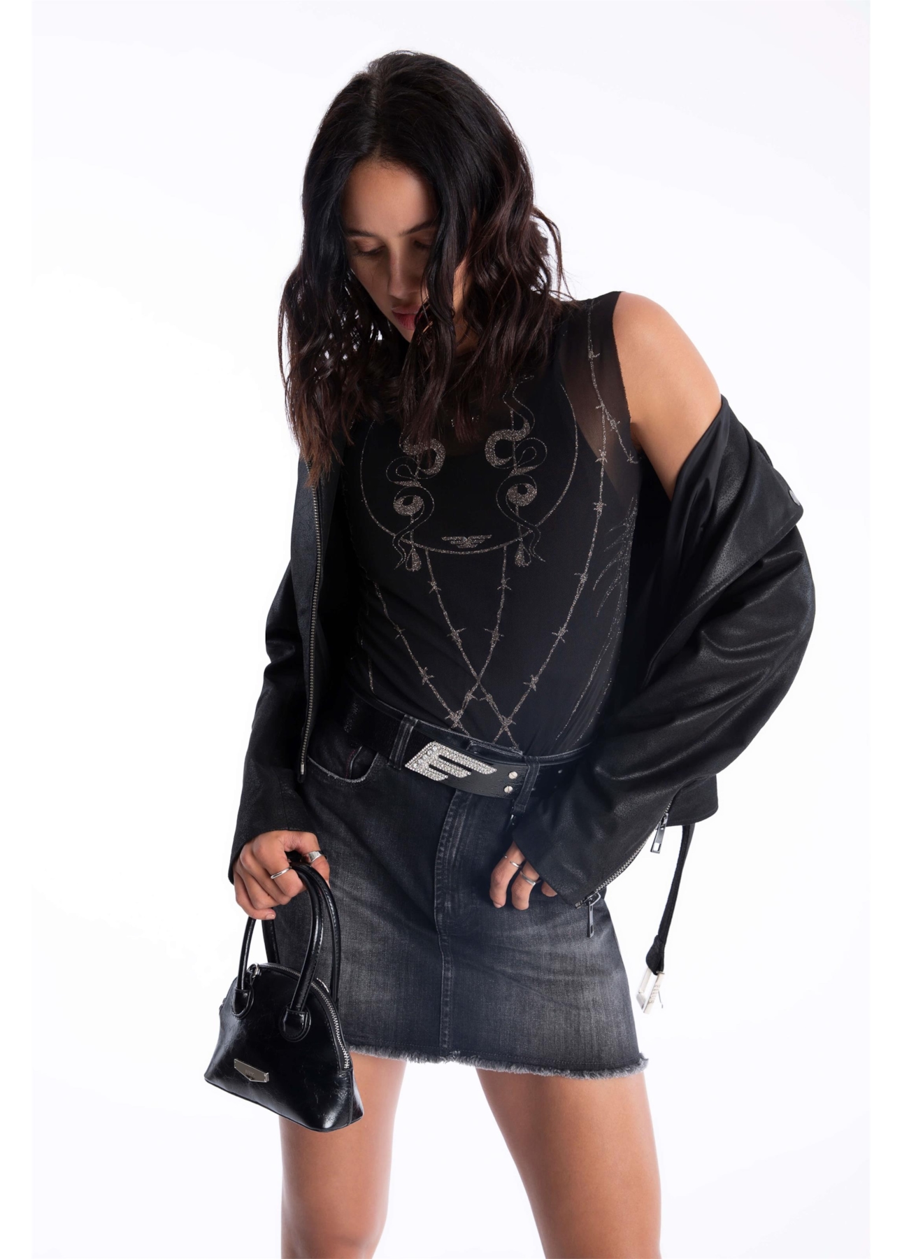 Saia Intense Black Emma 1790-Lav.Black C/ Tie Dye