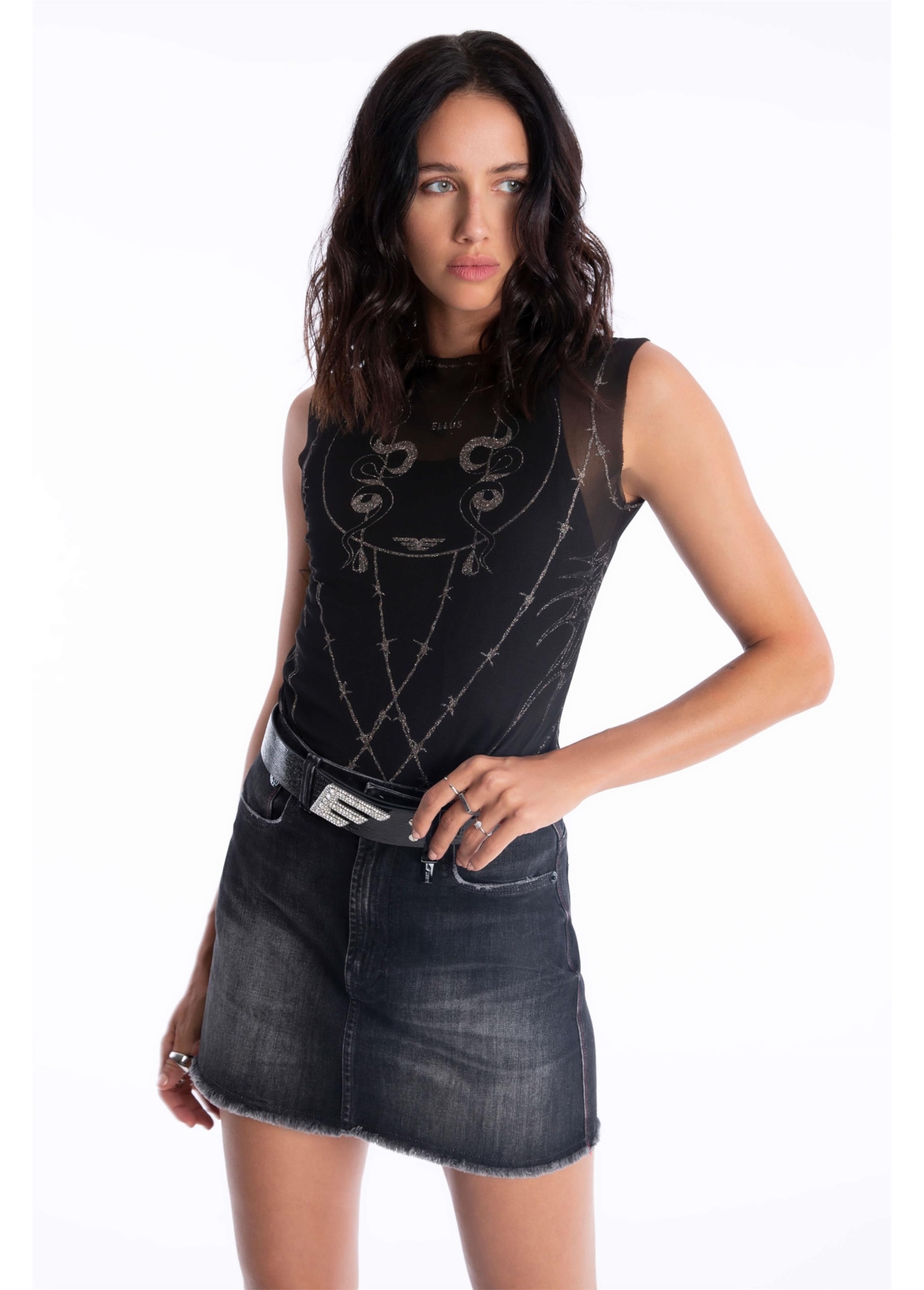 Saia Intense Black Emma 1790-Lav.Black C/ Tie Dye