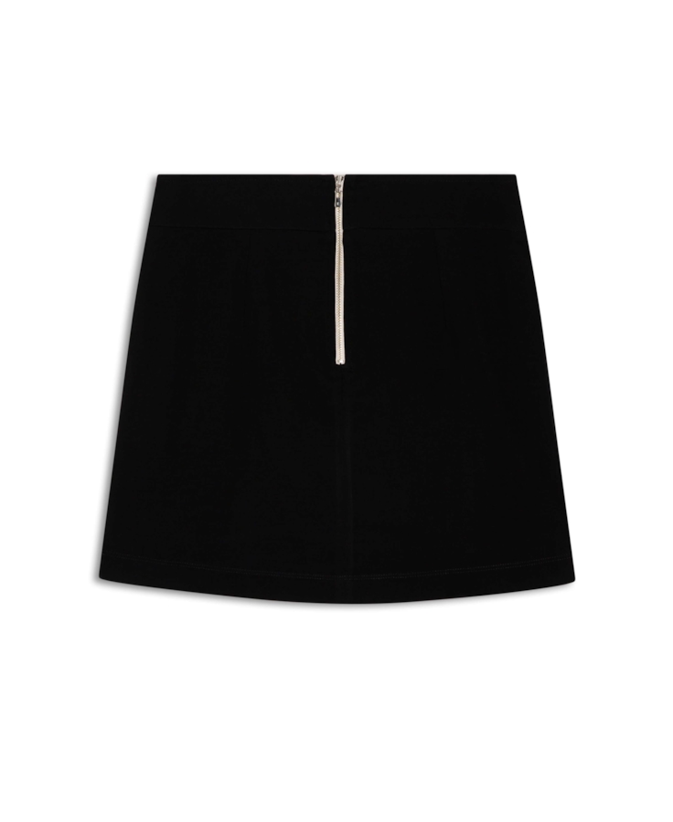 Saia Jacquard Geometrico Skirt Bege