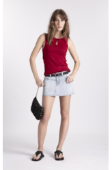 Saia Jeans Vintage Denim Mini Lav. Claro Total