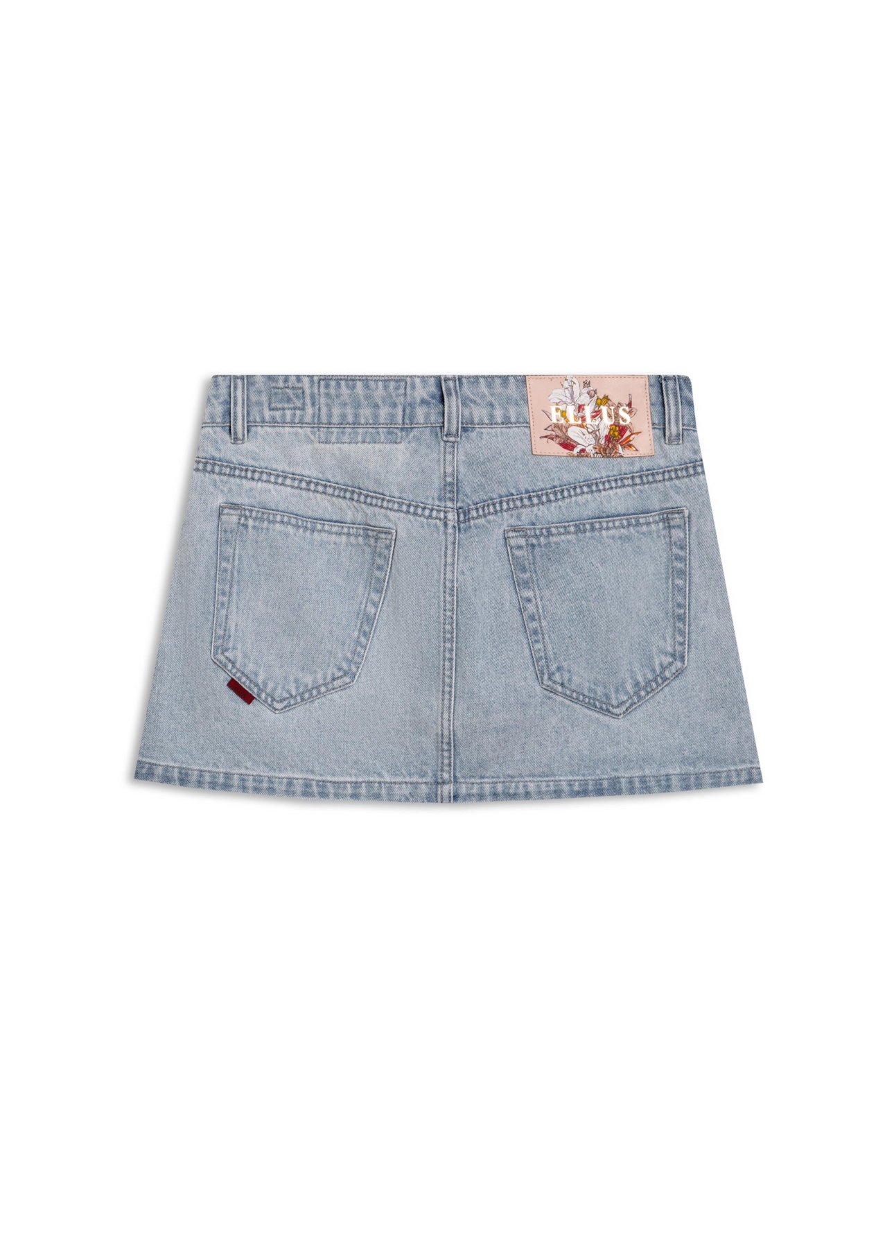 Saia Jeans Vintage Denim Mini Lav. Claro Total
