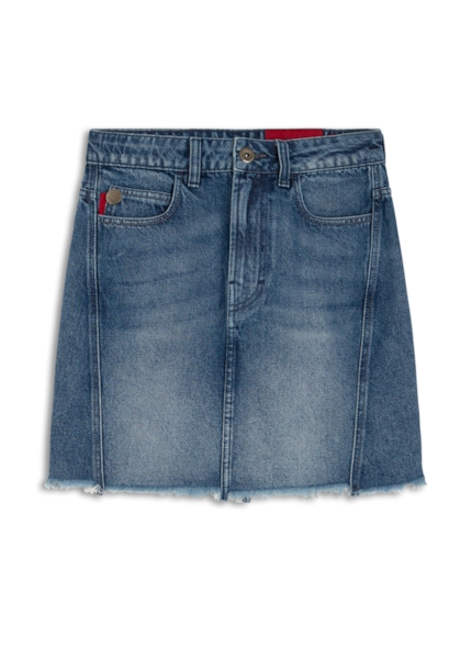 Saia Jeans Vintage Denim Zoe Desloca 1729 Lav.Medio C/ Used