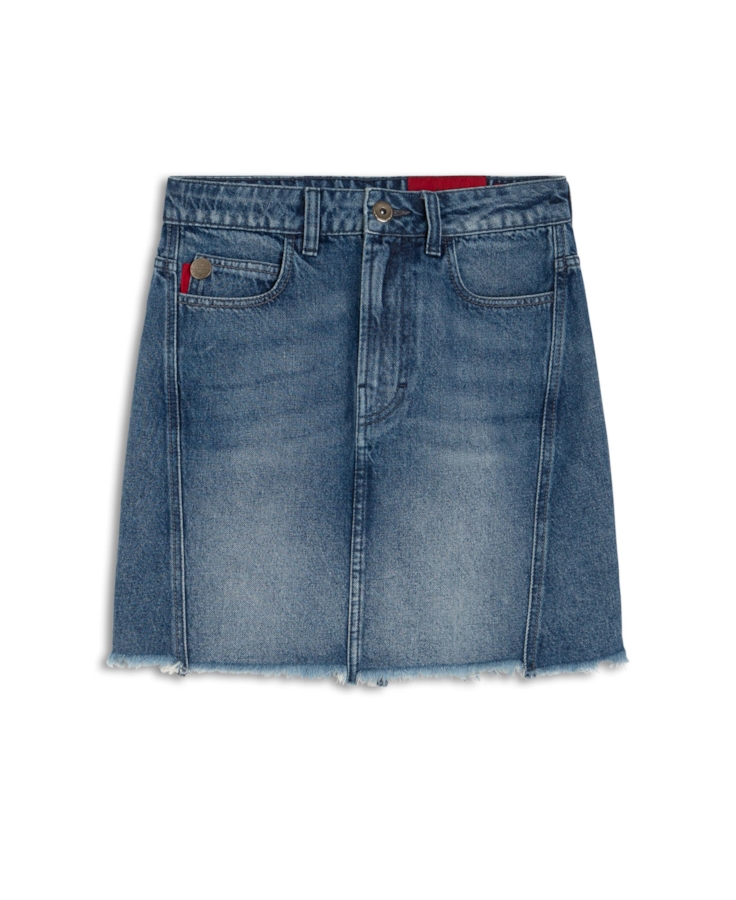 Saia Jeans Vintage Denim Zoe Desloca 1729 Lav.Medio C/ Used