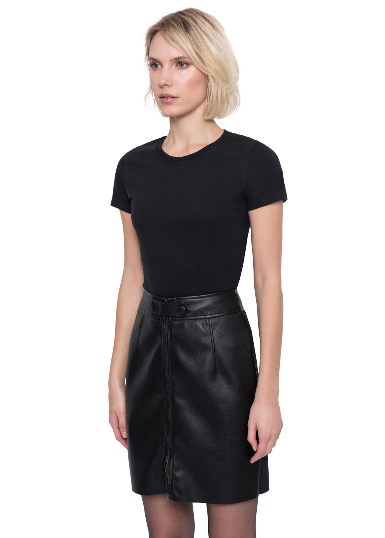 Saia Jersey Fit Preto