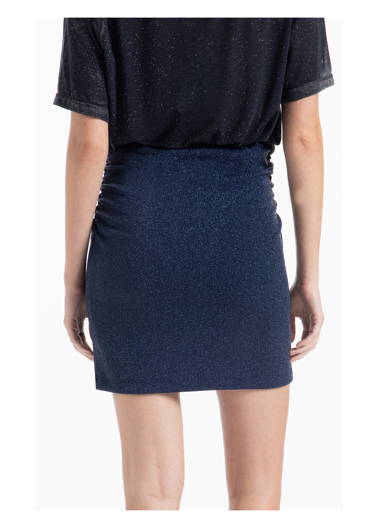 Saia Jersey Lurex  Ellus Marinho