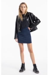 Saia Jersey Lurex  Ellus Marinho
