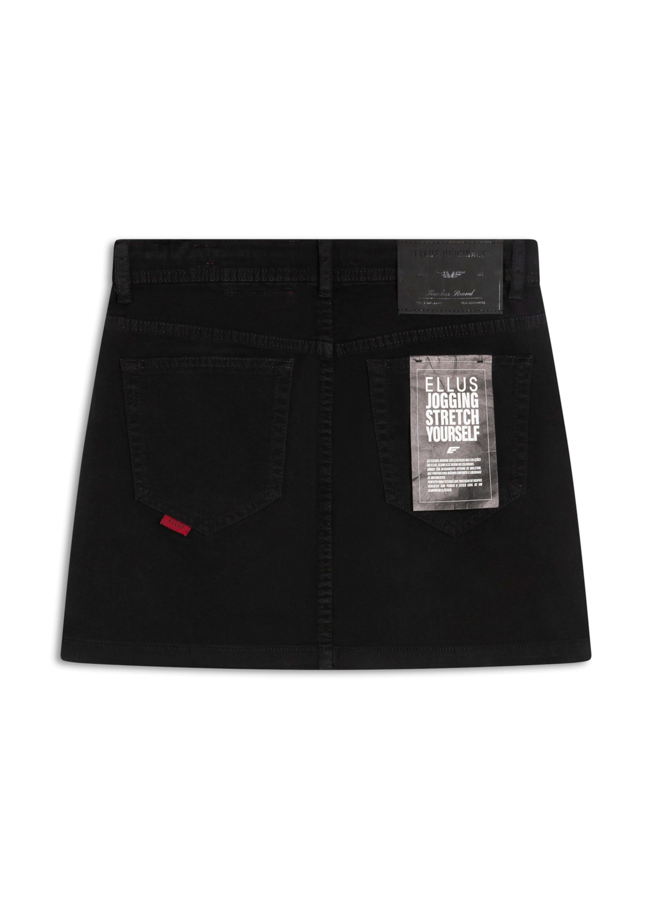 Saia Jogging Color Emma Preppy Preto