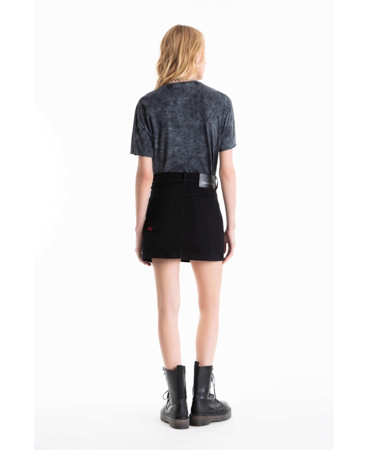 Saia Jogging Color Emma Preppy Preto
