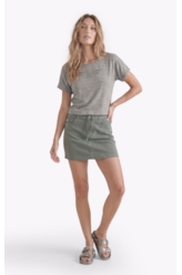 Saia Jogging Color Emma Preppy Verde Oliva