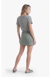 Saia Jogging Color Emma Preppy Verde Oliva