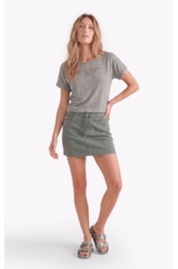 Saia Jogging Color Emma Preppy Verde Oliva