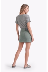 Saia Jogging Color Emma Preppy Verde Oliva