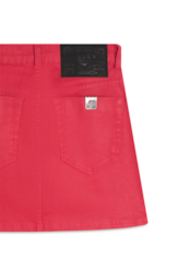 Saia Leather Denim Emma Cereja