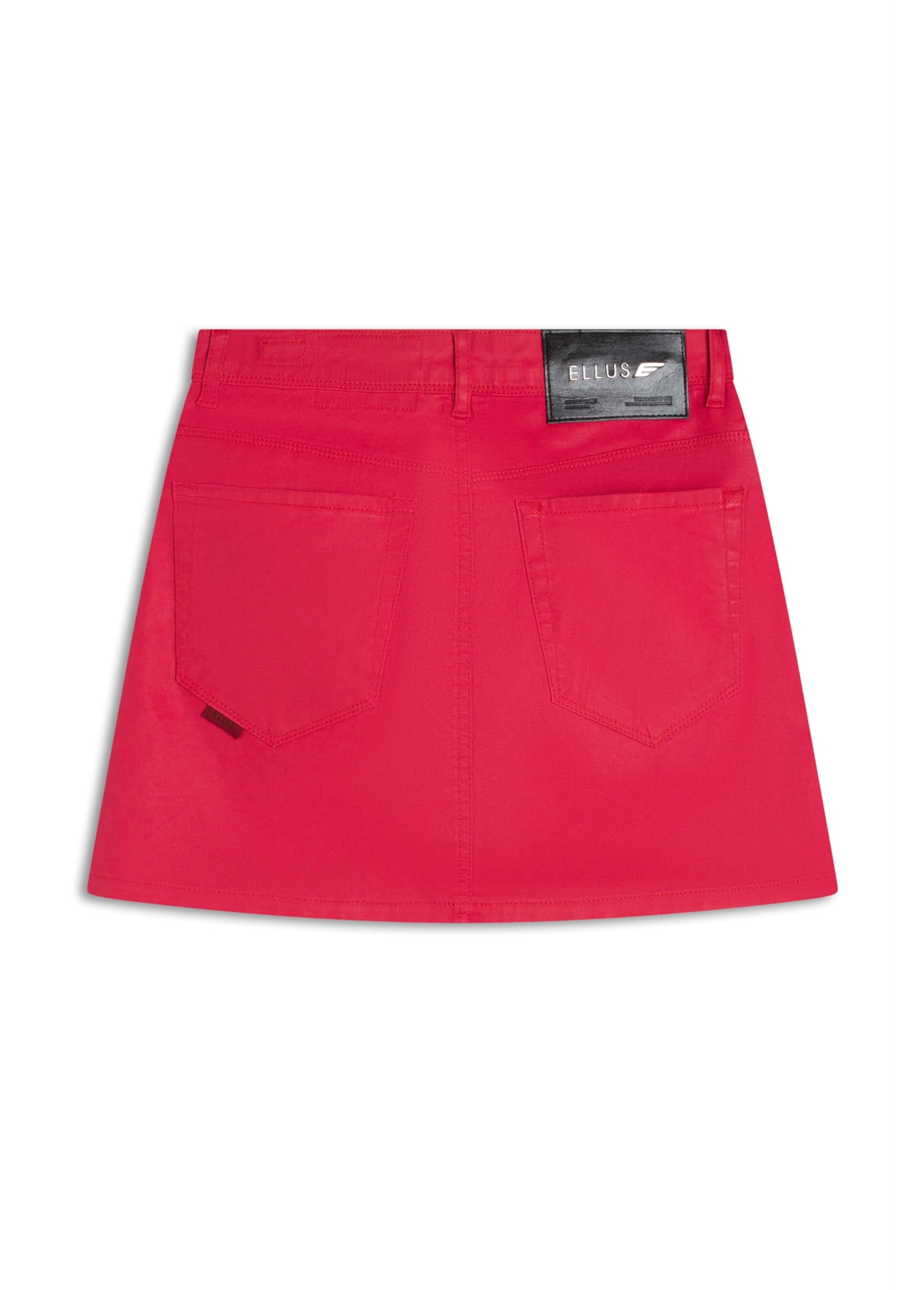 Saia Leather Denim Emma Filigrana Cereja