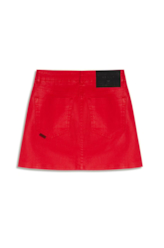 Saia Leather Denim Emma Vermelho