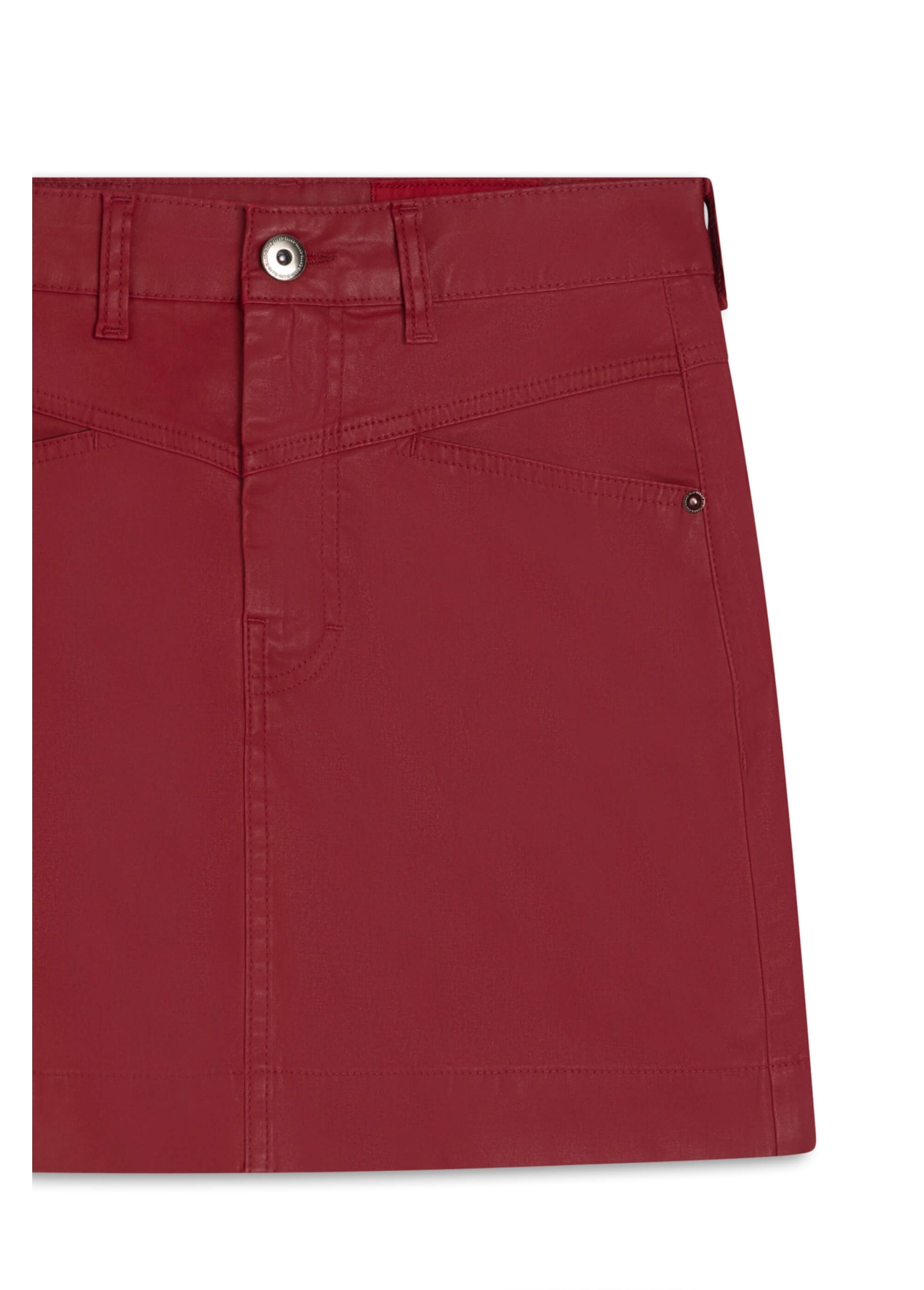 Saia Leather Denim Zoe Magenta