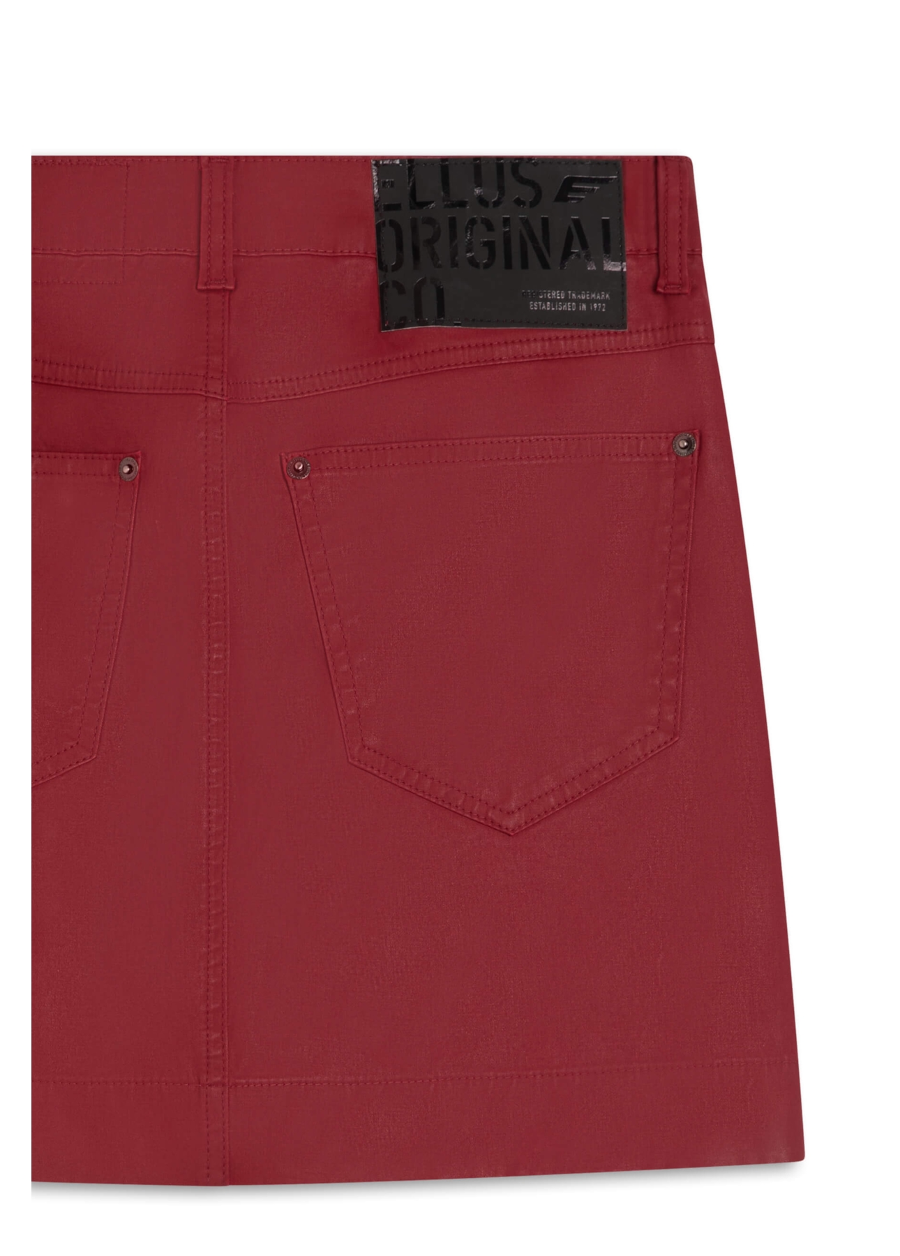 Saia Leather Denim Zoe Magenta