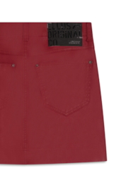 Saia Leather Denim Zoe Magenta