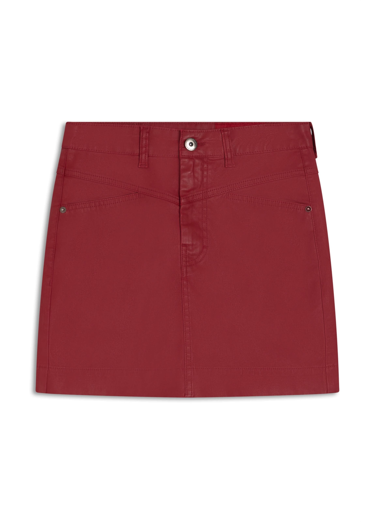 Saia Leather Denim Zoe Magenta