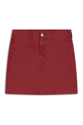 Saia Leather Denim Zoe Magenta