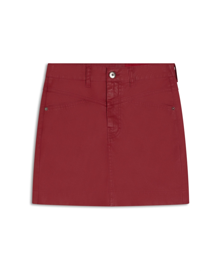 Saia Leather Denim Zoe Magenta