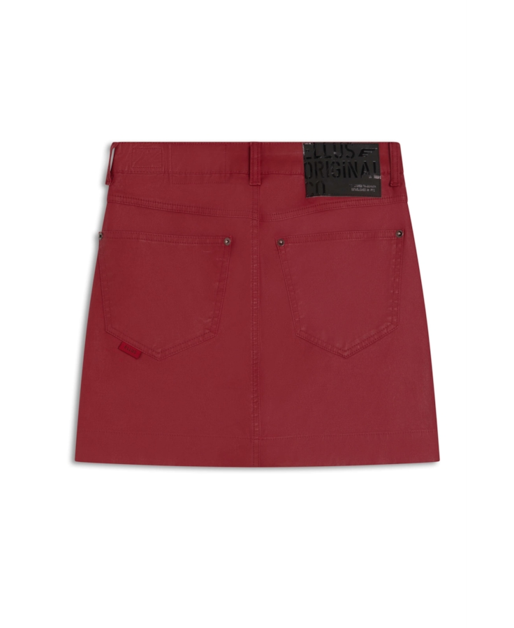 Saia Leather Denim Zoe Magenta