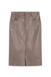 Saia Leather Like Slit Midi Mouse