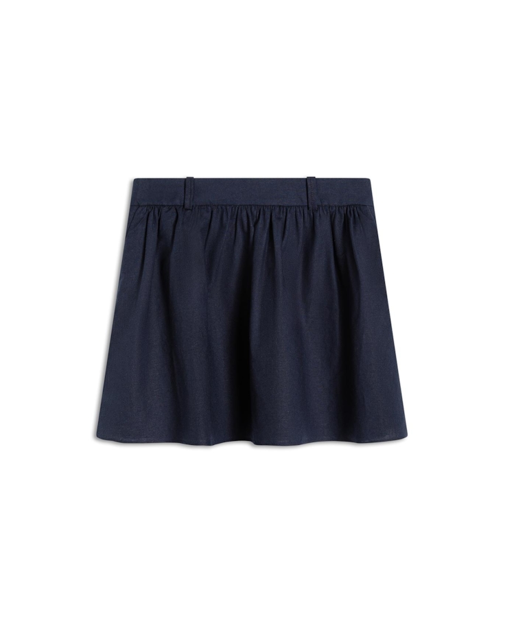 Saia Linen Blend Knee Dark Navy