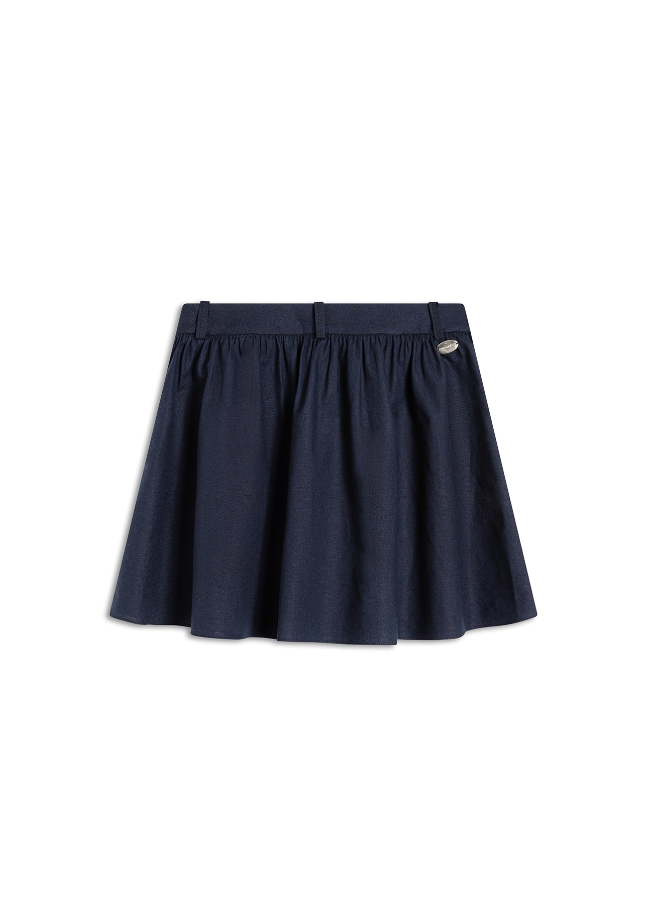 Saia Linen Blend Knee Dark Navy