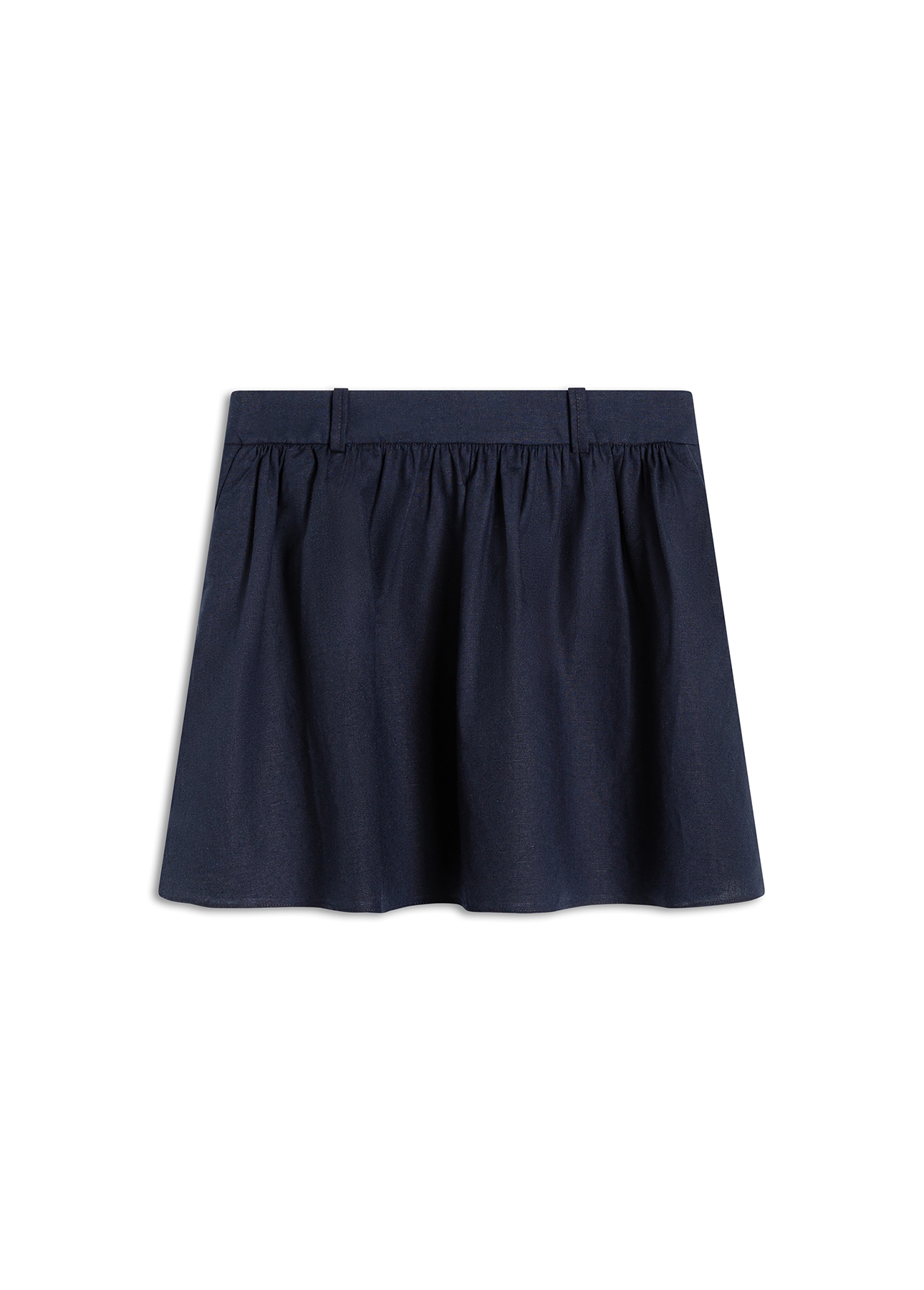 Saia Linen Blend Knee Dark Navy