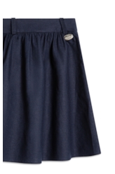Saia Linen Blend Knee Dark Navy
