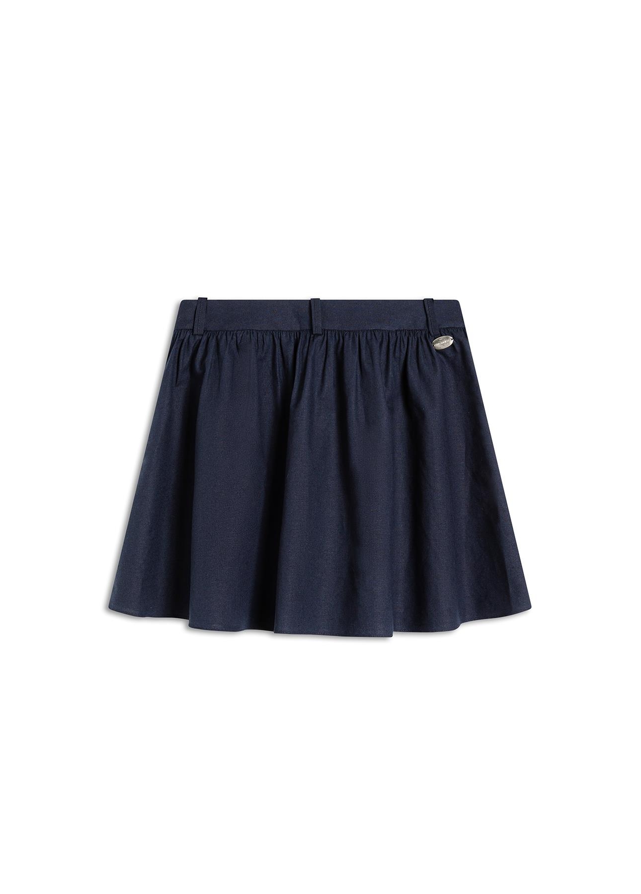 Saia Linen Blend Knee Dark Navy