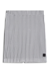 Saia Malha Chain Stripes Slim Off White
