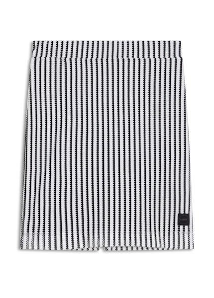 Saia Malha Chain Stripes Slim Off White