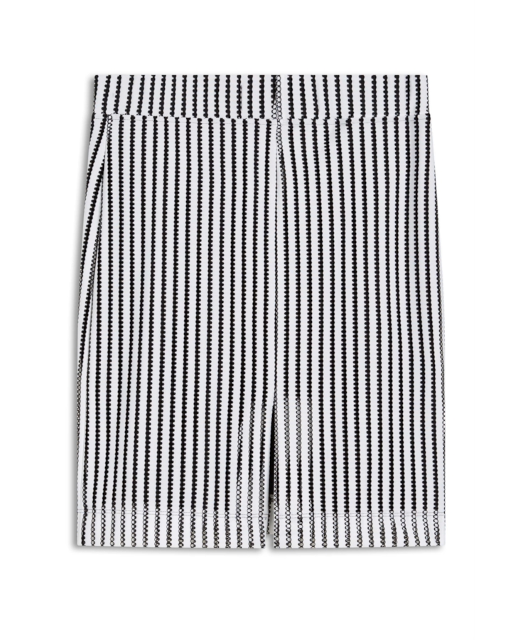 Saia Malha Chain Stripes Slim Off White
