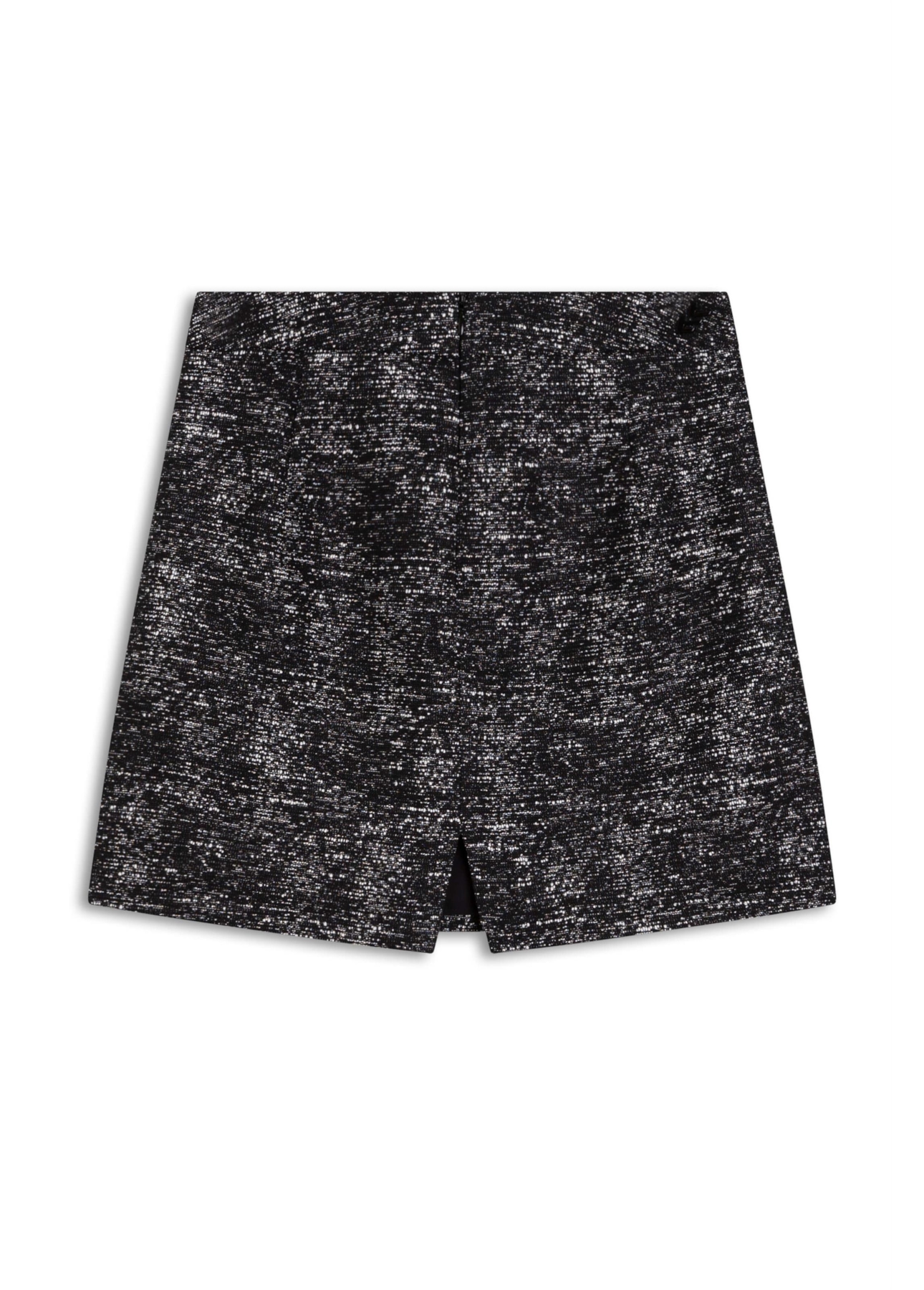 Saia Metal Tweed Straight Preto