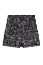 Saia Metal Tweed Straight Preto