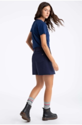 Saia Moletom Original Evasê Dark Navy